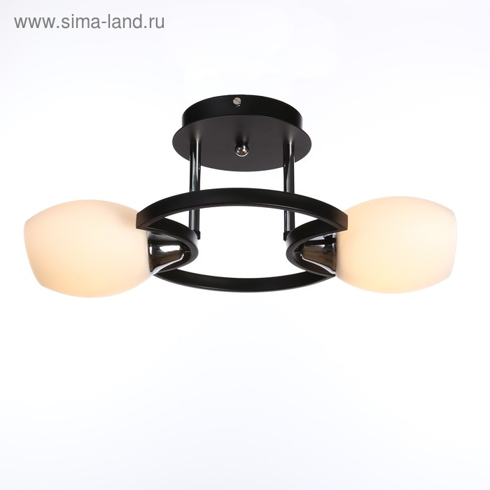 

Люстра "Астия" 2x60Вт E27 хром-черный 40х40х20 см.