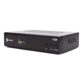 

Приставка для цифрового ТВ Harper HDT2-5050, DVB-T2, FullHD, дисплей, HDMI, RCA, USB, черный