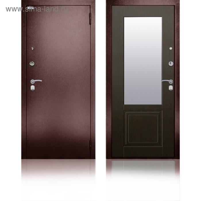 Входная дверь «Гала Венге», 870 × 2050 мм, правая, цвет венге структурный кофе, зеркало входная дверь alta tech 870 × 2050 мм левая цвет венге горизонт