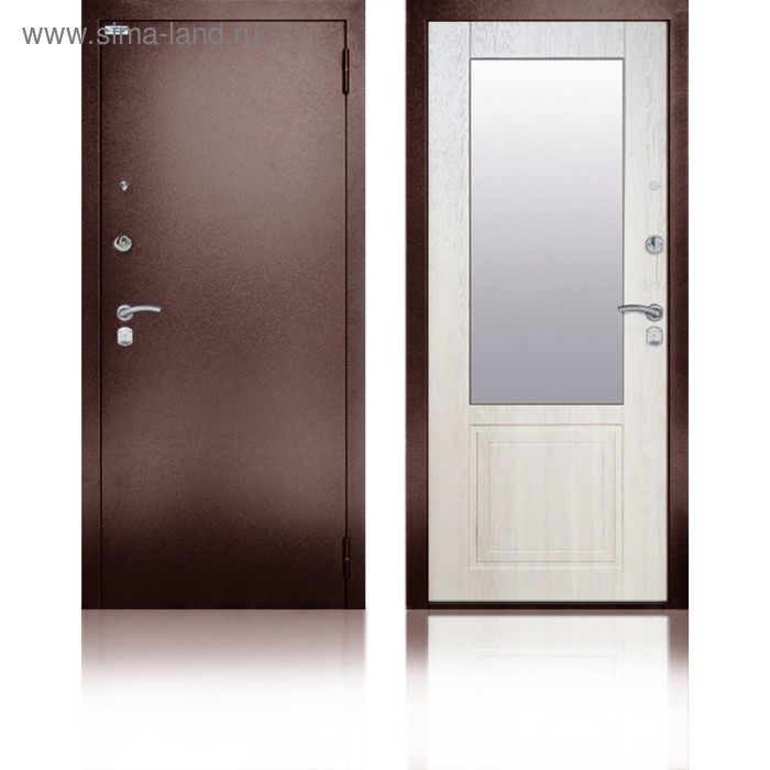 Входная дверь «Гала Ларче», 870 × 2050 мм, левая, цвет ларче светлый, зеркало сейф дверь берлога тринити луиджи 870 × 2060 правая цвет ларче крем