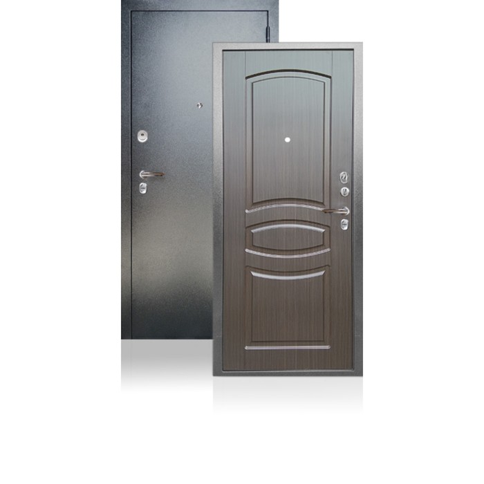 Входная дверь ARGUS «ДА-61», 870 × 2050 мм, правая, цвет венге тиснённый