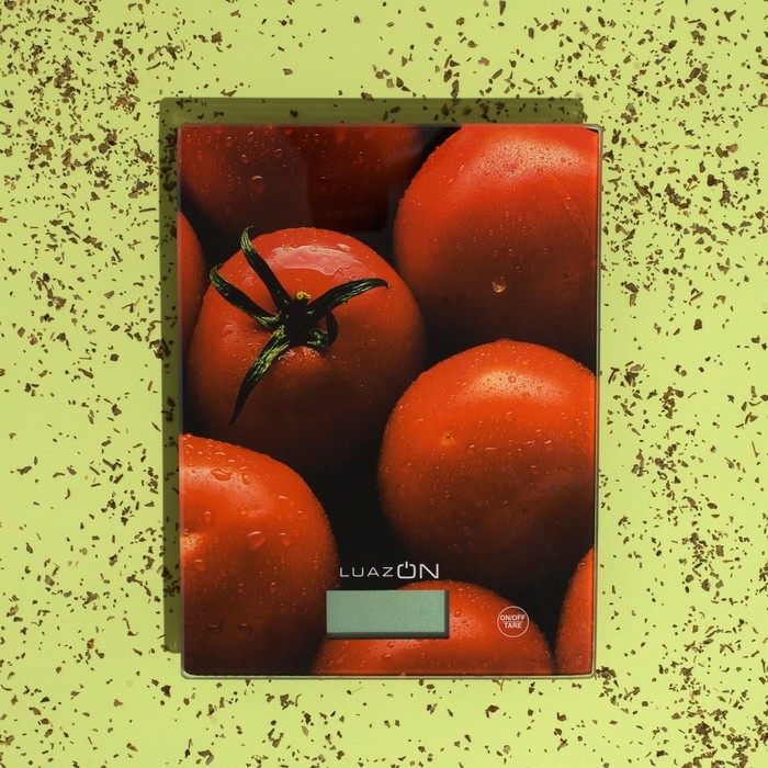 фото Весы кухонные luazon lvk-702 "томаты", электронные, до 7 кг luazon home