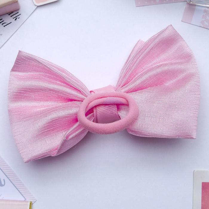 

Резинка для волос "Умница" бант двойной, розовый