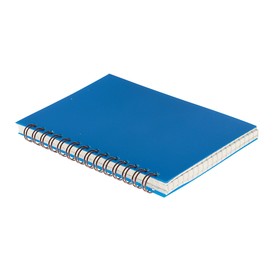 Записная книжка А6, 80 листов в клетку на гребне Calligrata, пластиковая обложка, блок 80 г/м2, синяя от Сима-ленд