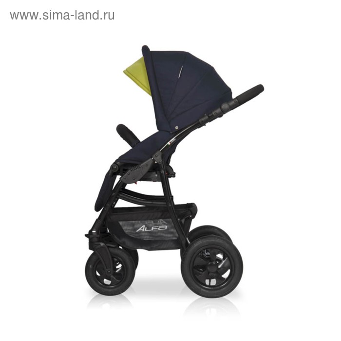 

Коляска 2 в 1 Alfa Riko Basic, 01 серый-салатовый