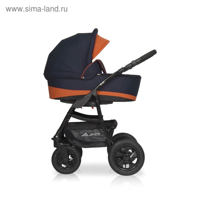 Коляска 2 в 1 Alfa Riko Basic 04 серый-оранжевый 21015₽