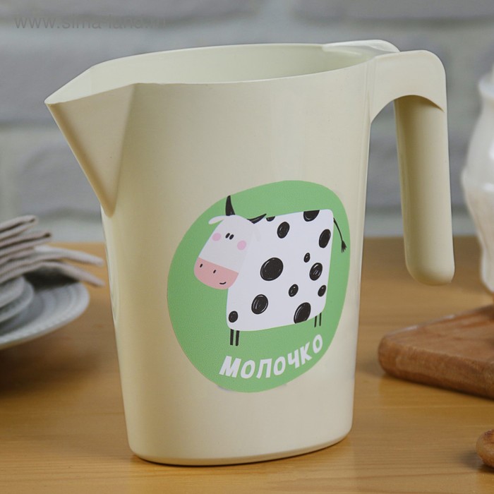 фото Кувшин-подставка для молочного пакета «смешная коровка», 1 л дорого внимание