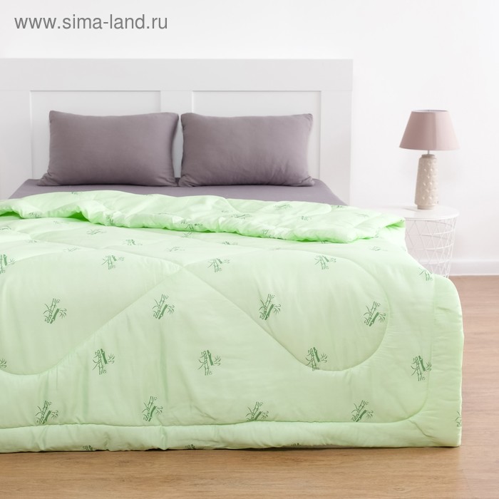 Одеяло Бамбук 140х205 см, полиэфирное волокно 200 гр/м, пэ 100% одеяло бамбук 172х205 см полиэфирное волокно 200 гр м пэ 100%