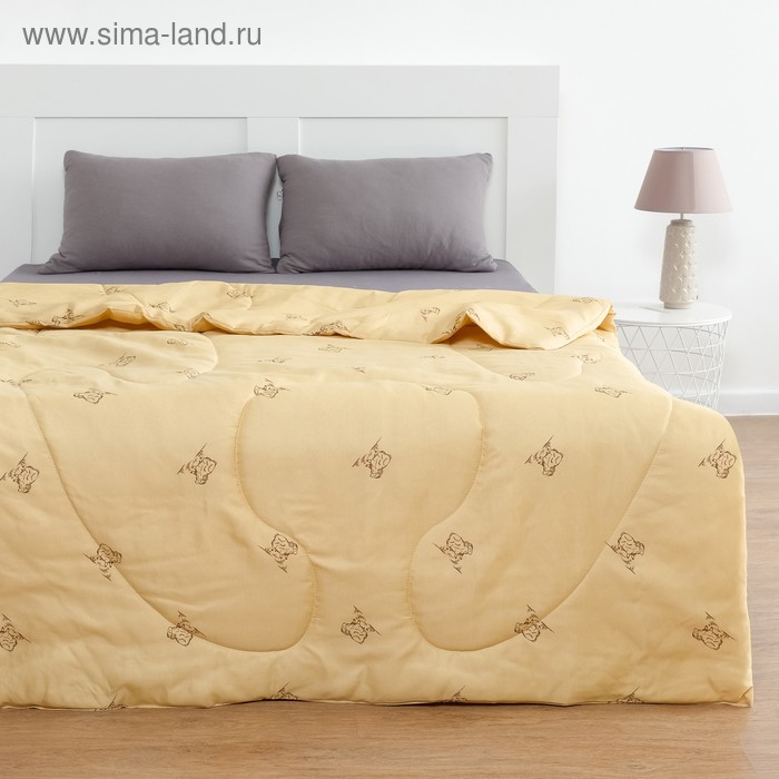 Одеяло Овечья шерсть 172x205 см, полиэфирное волокно 200 гр/м, пэ 100% одеяло бамбук 172х205 см полиэфирное волокно 200 гр м пэ 100%