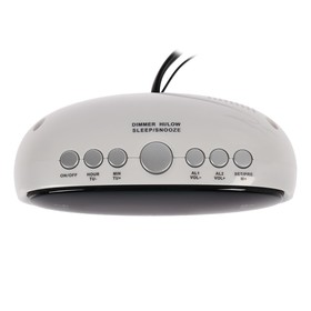 

Часы радиобудильник Ritmix RRC-616, FM, два будильника, белые