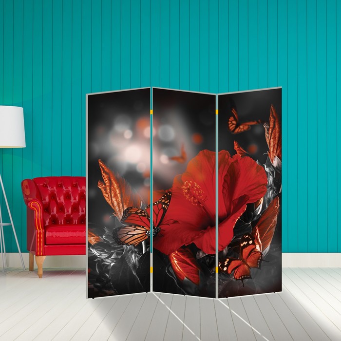 Ширма "Бабочка. Декор 1", 160 × 150 см