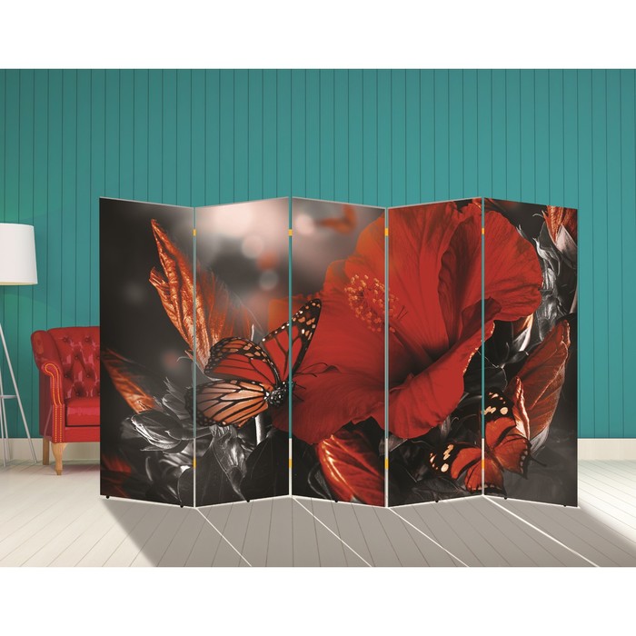 Ширма "Бабочка. Декор 1", 250 х 160 см