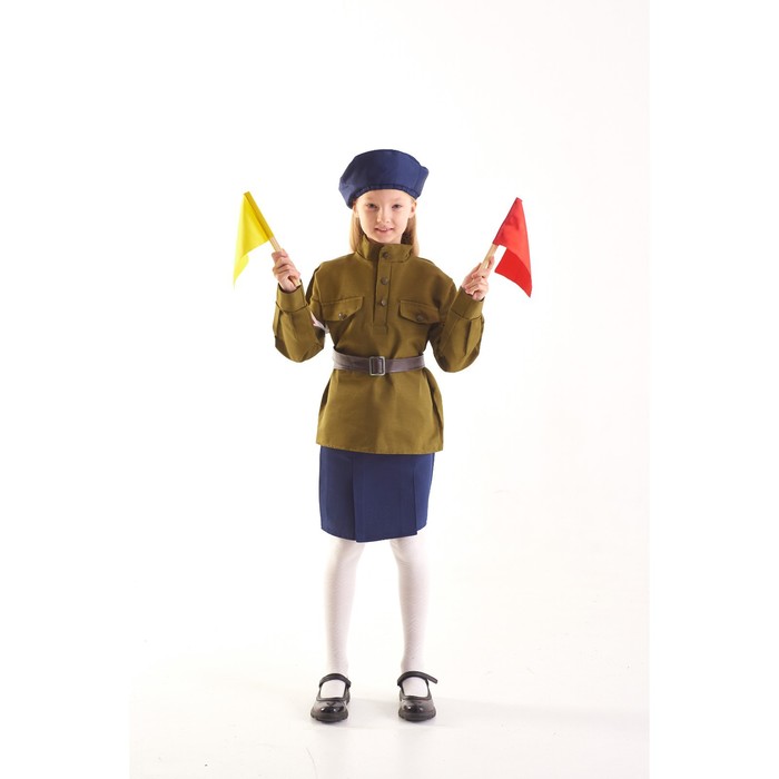 фото Военный костюм «регулировщица», 5-7 лет, рост 122-134 см бока