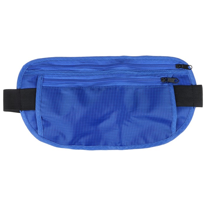 Сумка спортивная на пояс ONLITOP, 25х13 см, цвет синий сумка спортивная на пояс для телефона 23 см цвет черный onlitop 3931218