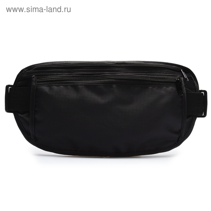 Сумка спортивная на пояс ONLYTOP, 25х13 см, цвет чёрный спортивная сумка на пояс ss01 розовый