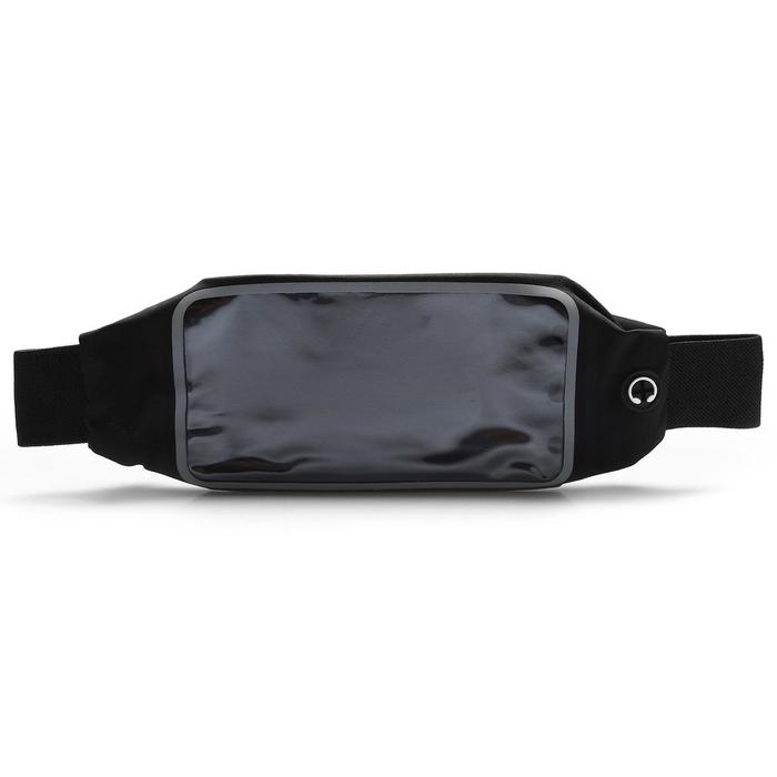 фото Сумка спортивная на пояс для телефона 23 см, цвет черный onlitop