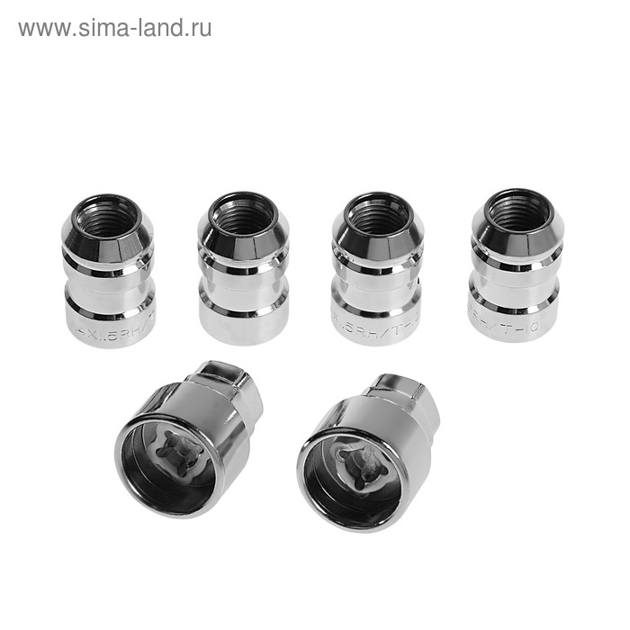 фото Секретки на колеса l2209 anmax, гайка 14x1,5, конус, 4 шт. + 2 ключа