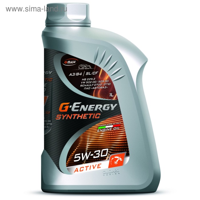 Масло моторное G-Energy Synthetic Active 5W-30, 1 л g energy моторное масло g energy synthetic active 5w 40 205 л