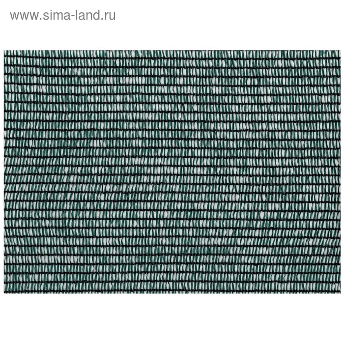 Сетка фасадная затеняющая, 4 × 50 м, плотность 55 г/м², тёмно-зелёная