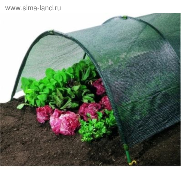 

Сетка фасадная затеняющая, 50 × 3 м, плотность 100 г/м², тёмно-зелёная