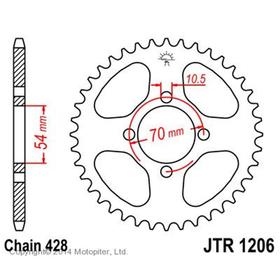 

Звезда задняя, ведомая JTR1206