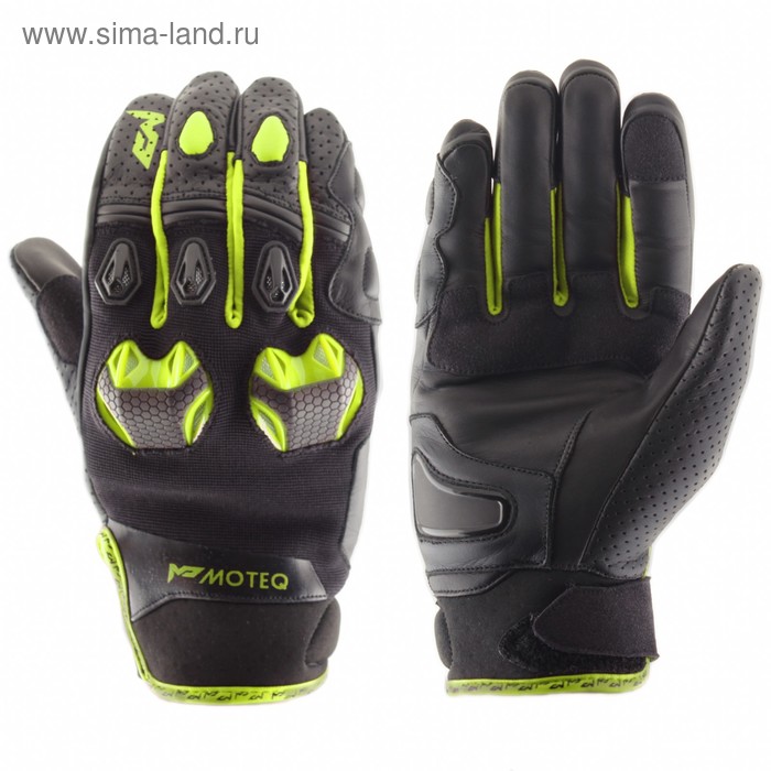 Перчатки кожаные Stinger, размер L, чёрные, жёлтые кожаные перчатки jet2 размер xs чёрные