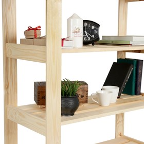 

Стеллаж деревянный "Алеф-3", 84×37,5×159см, 6 полок