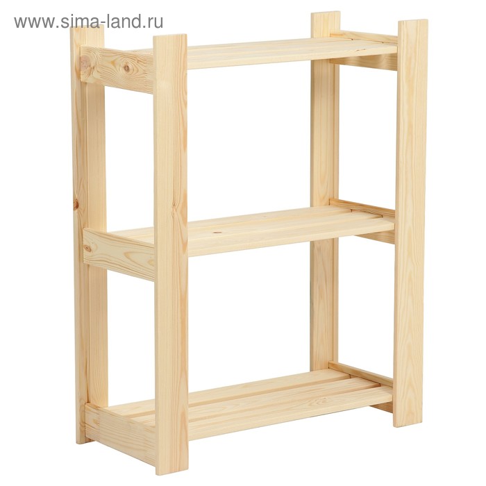  Стеллаж для обуви деревянный ФИТА-1, 64×28×80см, 3 полки