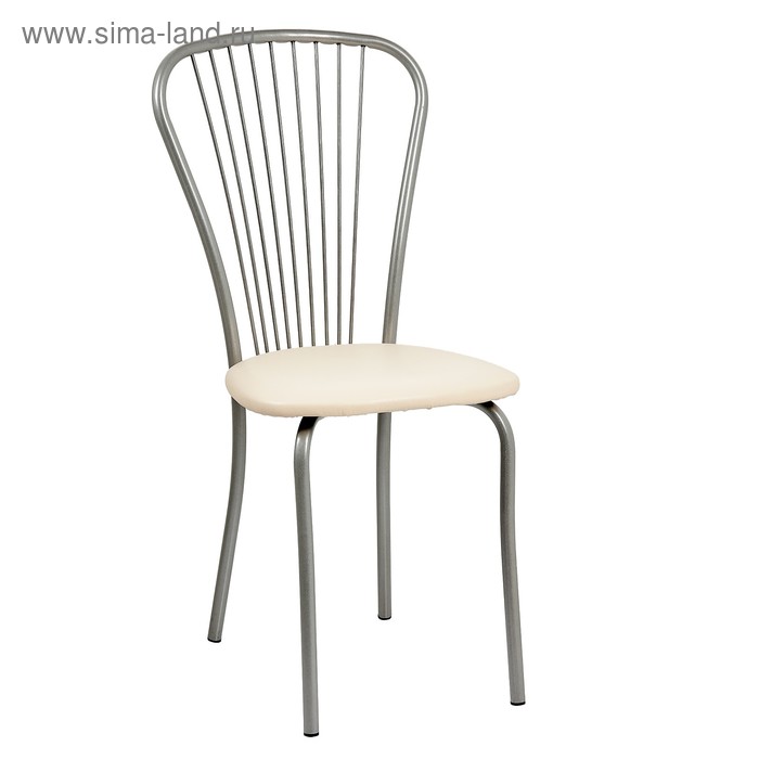 Стул Лайт-1, Серебристый металлик/Молочный стул венский мягкий серебристый металлик молочный