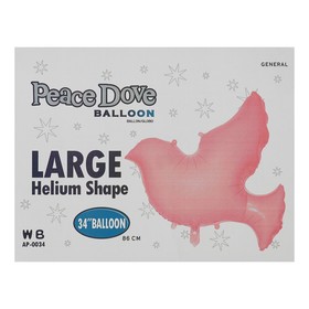 

Шар фольгированный 34" «Голубь», цвет розовый