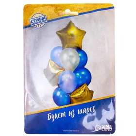 

Букет из шаров «Облачко», латекс макарун, фольга, набор 12 шт.