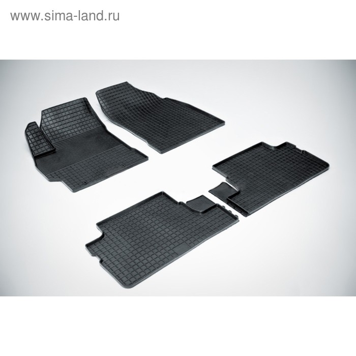 Резиновые коврики сетка для Skoda Fabia II 2007-2014 коврик в багажник на skoda fabia 2007 2014