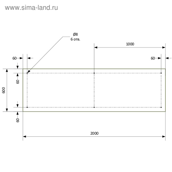

Кухонный фартук 2000х600 мм, закалённое стекло 4 мм, 6 отверстий под крепёж, цвет АРТ890