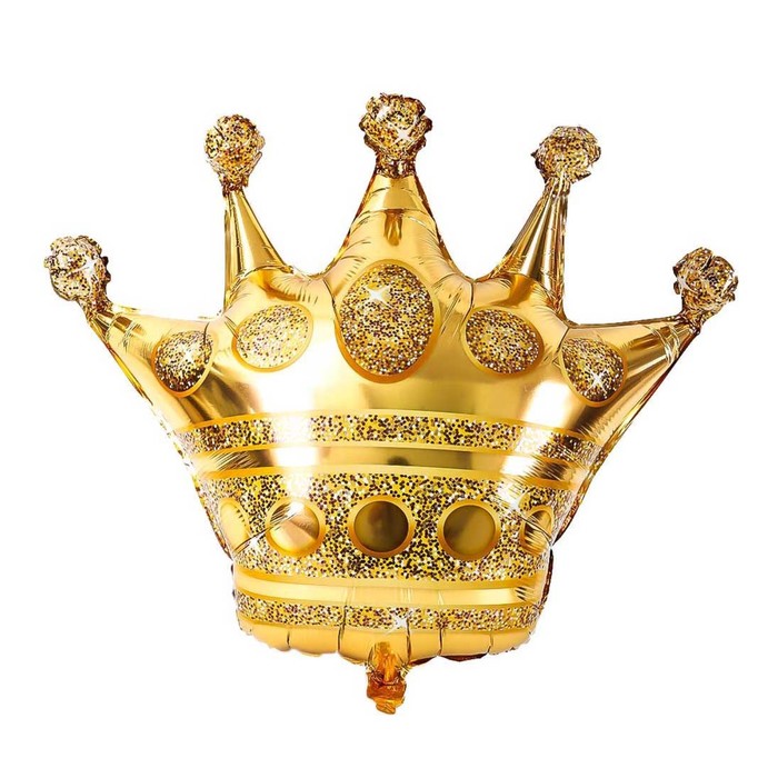 Шар фольгированный 40 Корона шар фольгированный 15 корона розовое золото