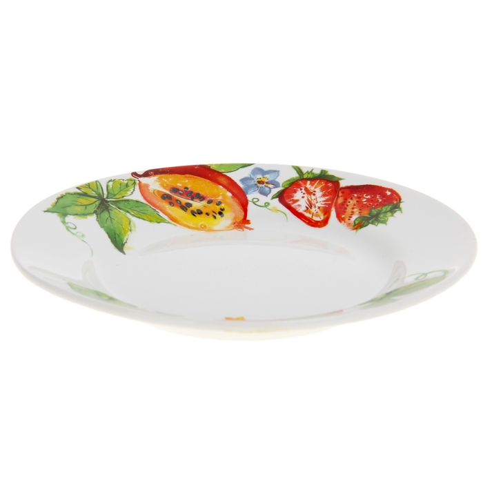 Тарелка мелкая 17,5 см "Тропик", рисунок МИКС