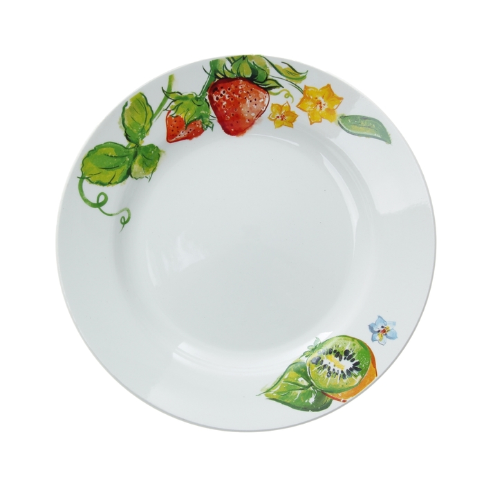 Тарелка мелкая 17,5 см "Тропик", рисунок МИКС