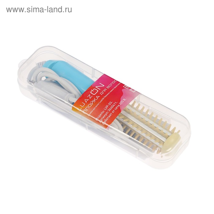 Купить Плойка-расческа для волос мини LuazON LW-22, d=21 мм, керамическое покрытие, микс Плойка-расческа для волос мини LuazON LW-22, d=21 мм, керамическое покрытие, микс