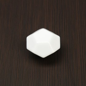 

Ручка-кнопка Ceramics 026, керамическая, белая