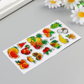 

Наклейка пластик голография "Фруктовая лавка" МИКС 13х6,5 см