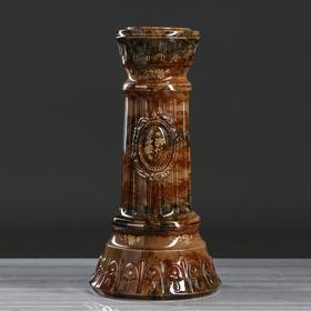 

Ваза напольная "Астория" на колонне, коричневая, 110 см, керамика