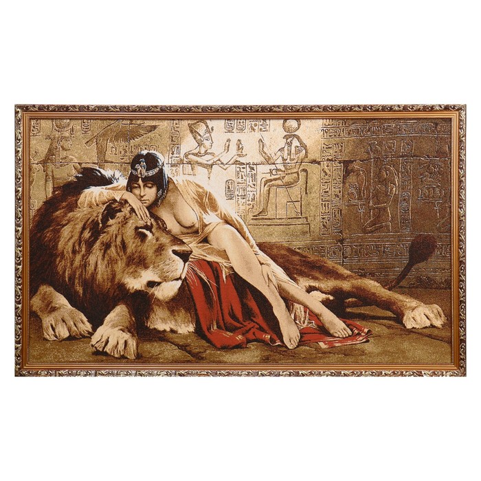 Гобеленовая картина Клеопатра 133х78 см гобеленовая картина река 53 73 см
