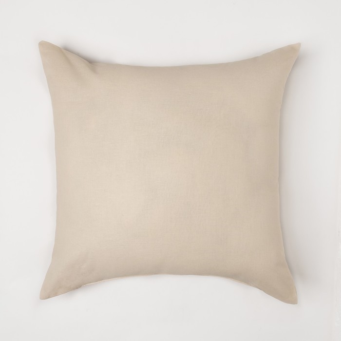 фото Подушка декоративная 40*40 цв. бежевый,100% хл, поплин