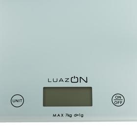 Весы кухонные LuazON LVK-702, электронные, до 7 кг, белые от Сима-ленд