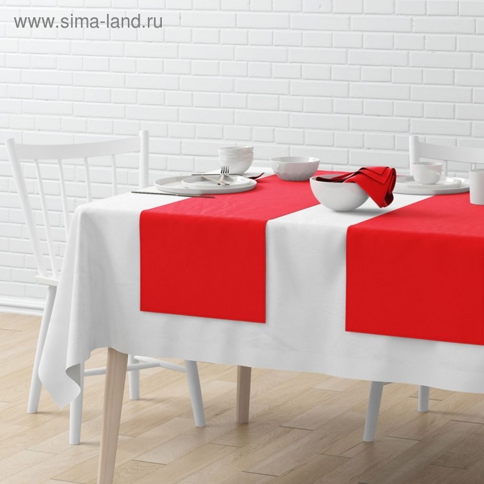 фото Комплект дорожек на стол «билли», размер 40 х 150 см - 4 шт, красный pasionaria