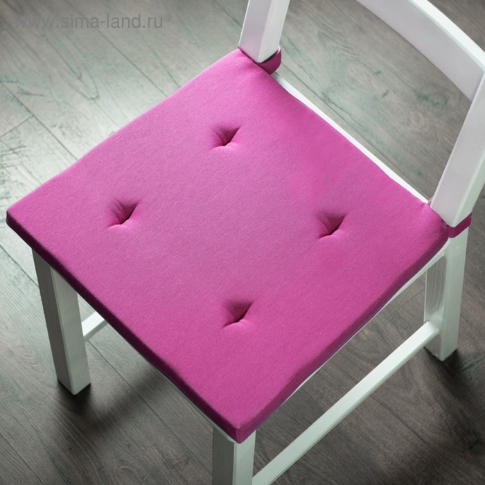 Комплект подушек для стула «Билли», размер 37 х 42 х 3 см - 2 шт, фуксия