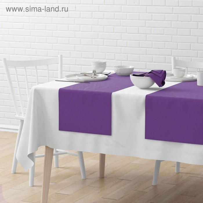 фото Комплект дорожек на стол «билли», размер 40 х 150 см - 4 шт, фиолетовый pasionaria