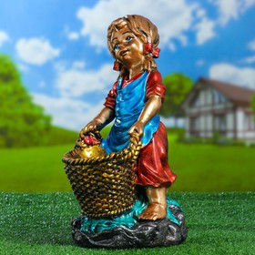 

Садовая фигура "Девочка с корзинкой", разноцветная, 37 см