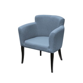 Кресло «Неаполь», ткань велюр, опоры массив венге, цвет океан