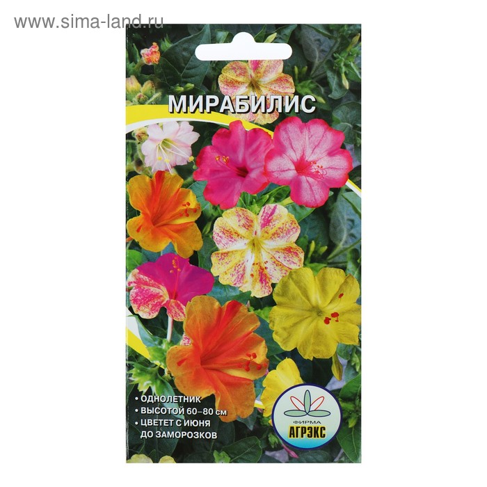 Семена цветов Мирабилис смесь окрасок, О, 0,5 г семена цветов флокс мгновение красоты смесь окрасок о 0 1 г