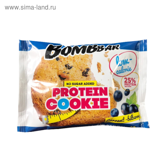 Протеиновое печенье BOMBBAR смородина-черника 40 г 88₽